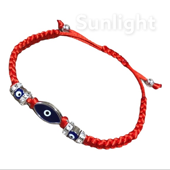 Evil Eye Red String Adjustable Bracelet.  . - Picture 1 of 6